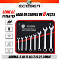 Jogo de Chaves Manuais em Aço Cromo – Kit Completo para Projetos DIY 🔧
