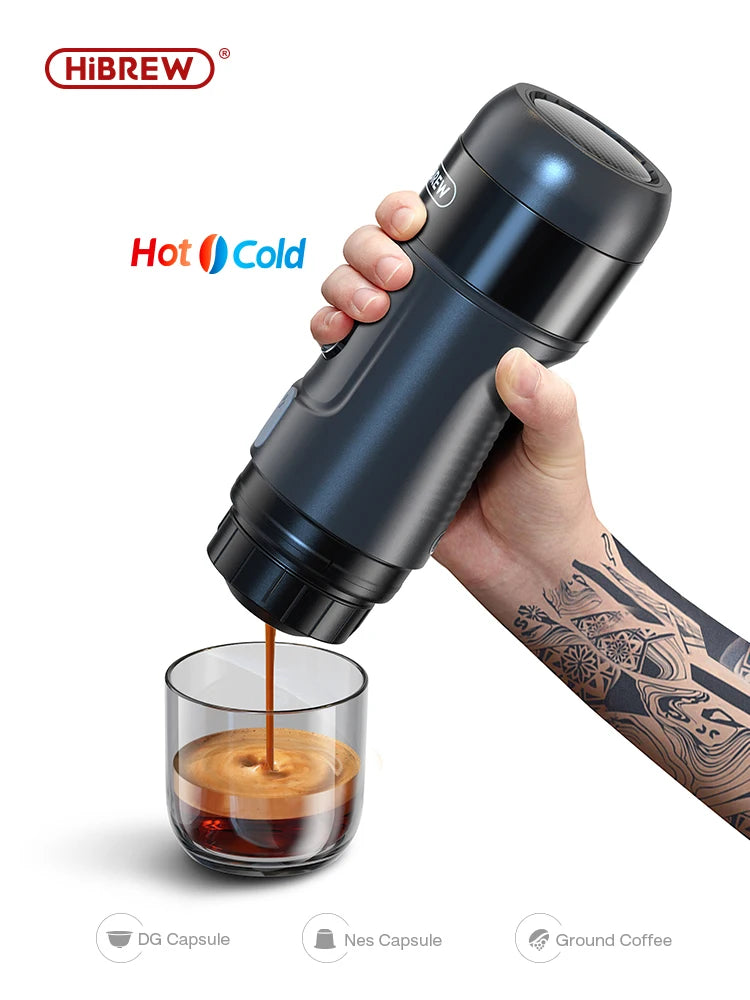 HiBREW H4A Espresso Portátil 3 em 1 – O Espresso Perfeito, Onde Você Estiver